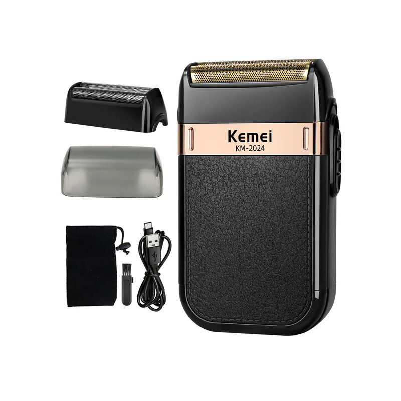 Kemei Electric Shaver for Men Waterproof Twin Blade Reciprocating ...