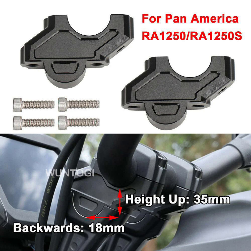 LQ Pan America Accessories Handlebar Risers For Pan America 1250 RA1250 ...