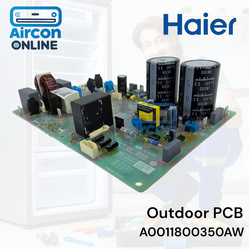 Outdoor PCB แอร์ HAIER รหัส A0011800350AW ( 350AW ) สำหรับรุ่น HSU ...