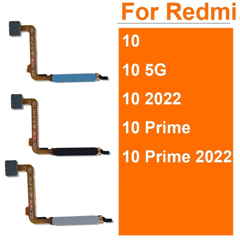 เซ็นเซอร์ลายนิ้วมือ Flex Cable สําหรับ Xiaomi Redmi 10 Redmi 10 Prime ...