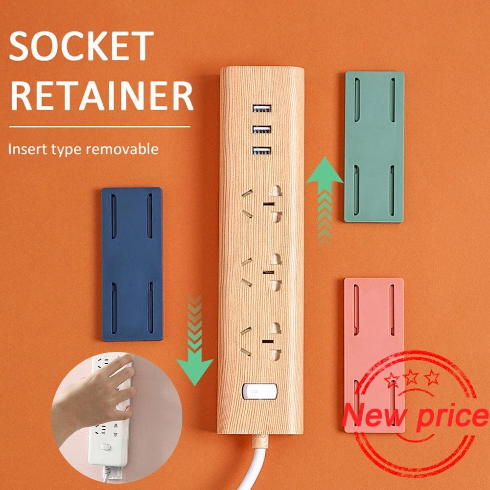 Plug-in Retainer Non-marking Non-punching Power Strip Paste Wall Board ...
