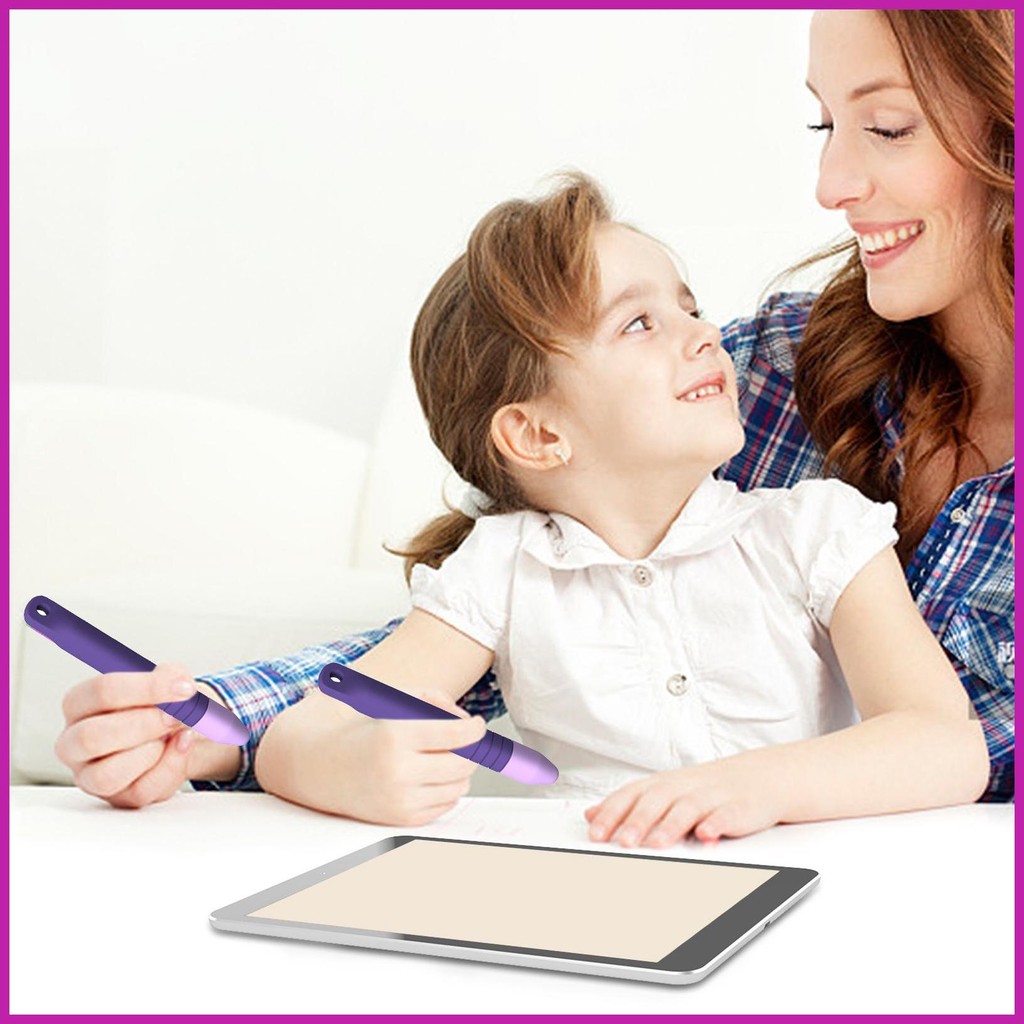 ปากกาหน้าจอสัมผัสพร้อม Tether Kid-Friendly Capacitive ปากกาซิลิโคนอ่อน ...