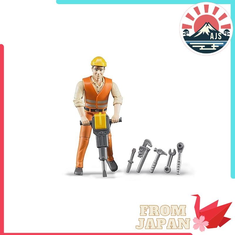 Bruder Construction worker with accessories main image 0