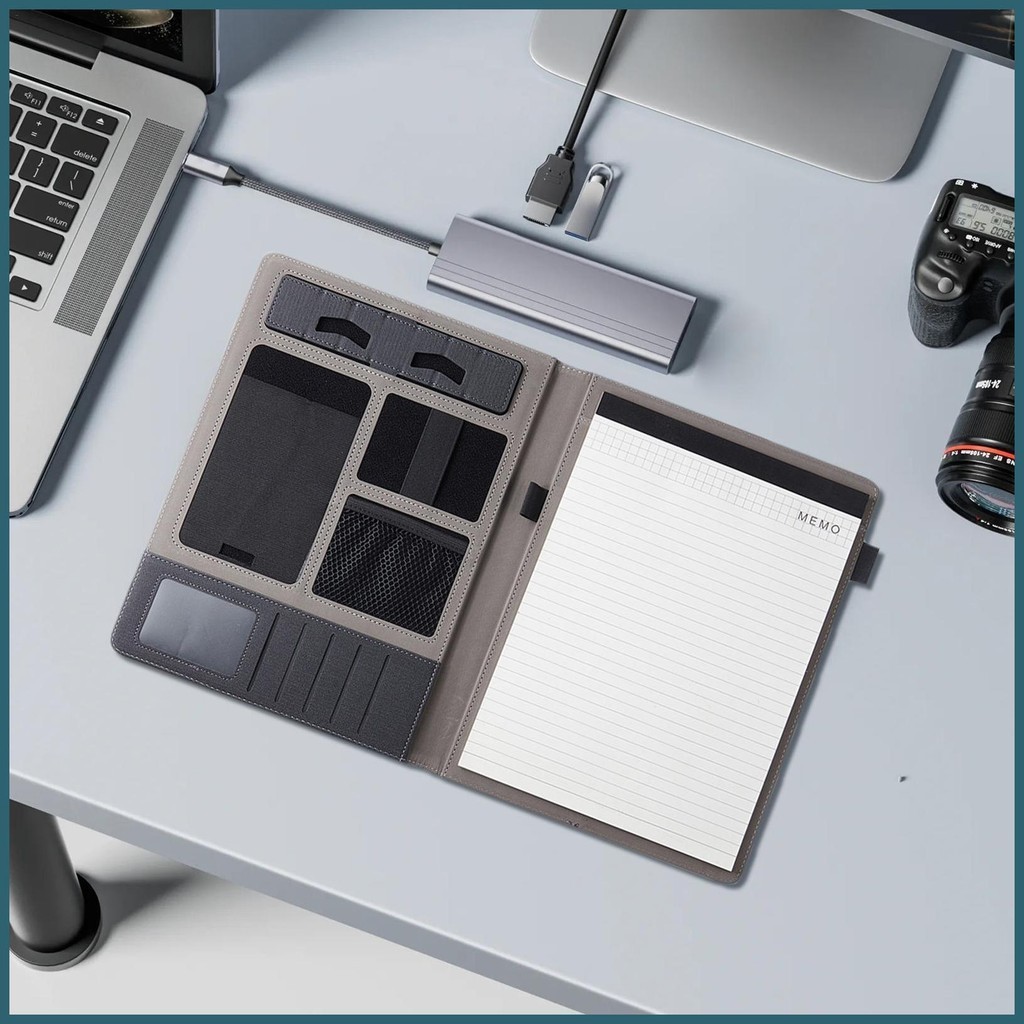 Padfolio Binder Conference Document Organizer Professional PU หนัง ...
