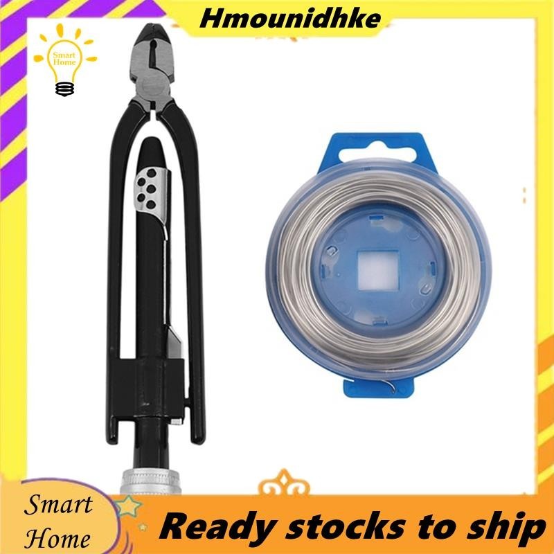 [Hmou]1Set Aviation Safety Wire Locking Pliers 7.5M Fuse Safety Wire