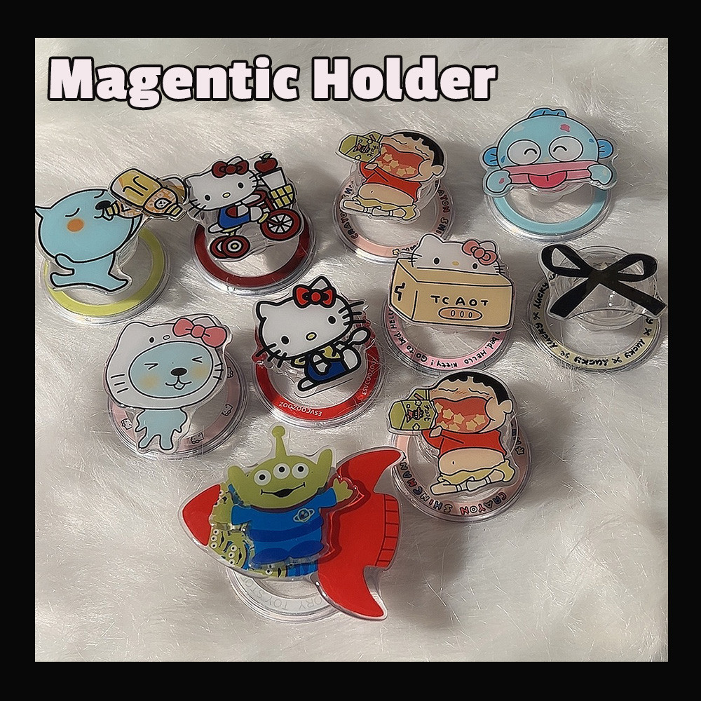 การ์ตูน Cat Puppy Crayon Shin-chan Magnetic Holder Grip Tok Griptok ...