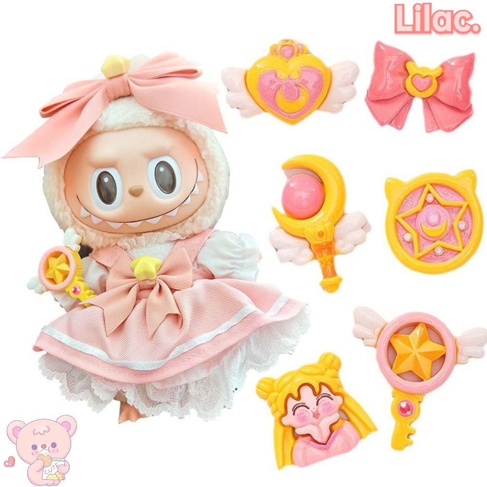 Lilac Magic Stick Bow, อุปกรณ์ DIY Labubu Magic Stick, กิ๊บติดผมเรซิน ...