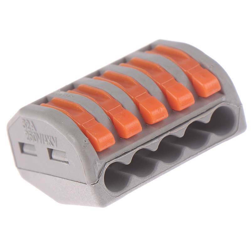 [PE] 2/3/4/5/8 Way Reusable Spring Lever Terminal Block สายไฟฟ้าขั้วต่อ ...