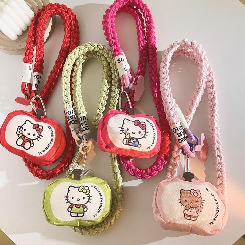 SETH Hello Kitty การ์ตูน กระเป๋าเหรียญจี้ Crossbody สำหรับโทรศัพท์ ...