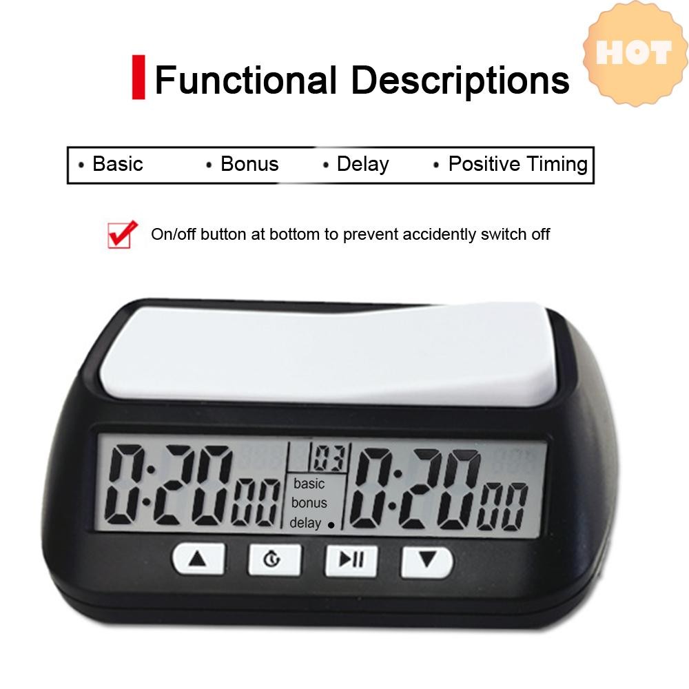 3-in-1 แบบพกพา Professional Rest 1 Professional Chess Clock Chess Timer ...