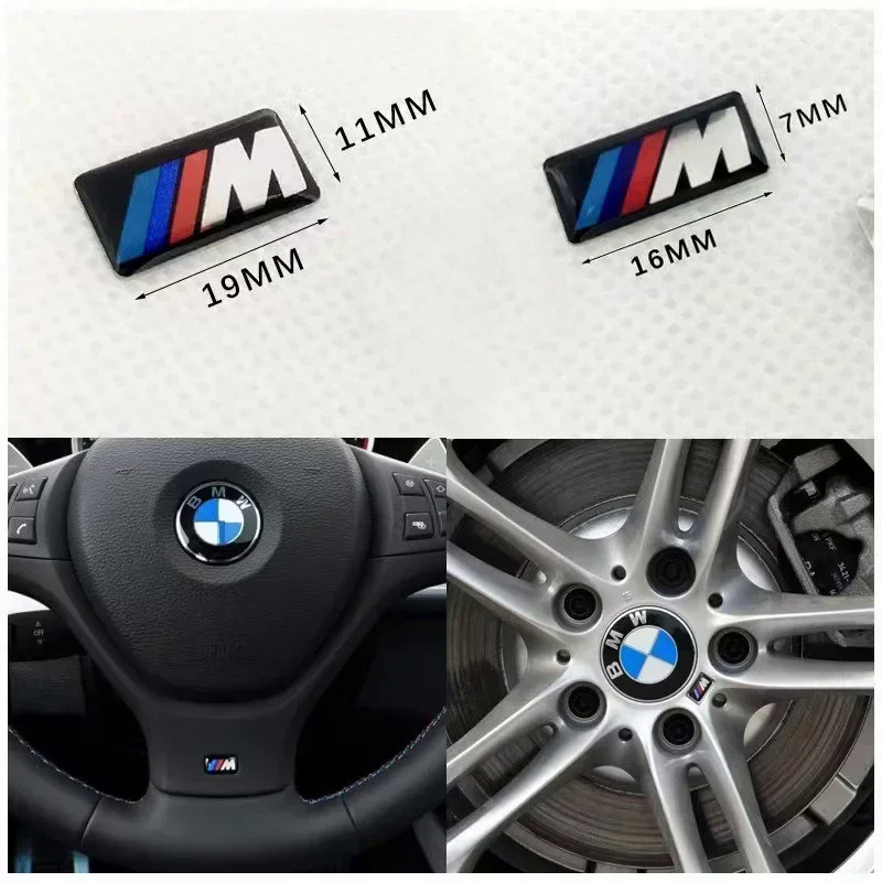 Mpower Mtech Emblem Badge Wheel BMW Car Sticker For BMW E90 E60 F30 F10 ...