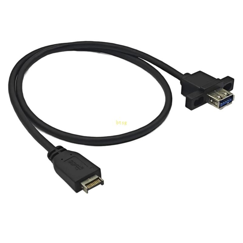 สายเคเบิลข้อมูล BT 10Gbps 20Pin TypeE เป็นสาย USB 3 2 Gen 2 สําหรับพีซี ...