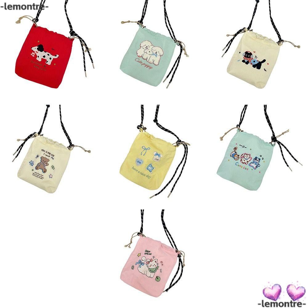 LEMONTE กระเป๋าหูรูด ขนาดใหญ่ พกพาสะดวก ออกแบบลายการ์ตูน สำหรับใส่ ...