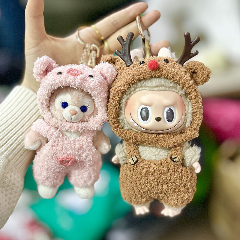 15 ซม.กล่องปริศนา labuu แทน Cloud ขนแกะ Little Elk Overalls ชุด labu ...