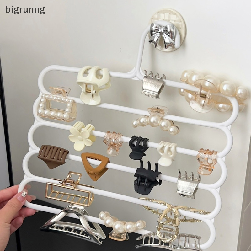 Bigrunng Hair Claw Storage Rack Organizer ความจุขนาดใหญ่ผู้ถือแขวนผนัง ...