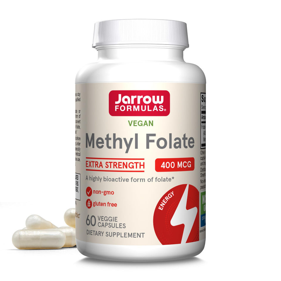 Jarrow Formulas Extra Strength Methyl Folate 400 mcg - 60 แคปซูลผัก ...
