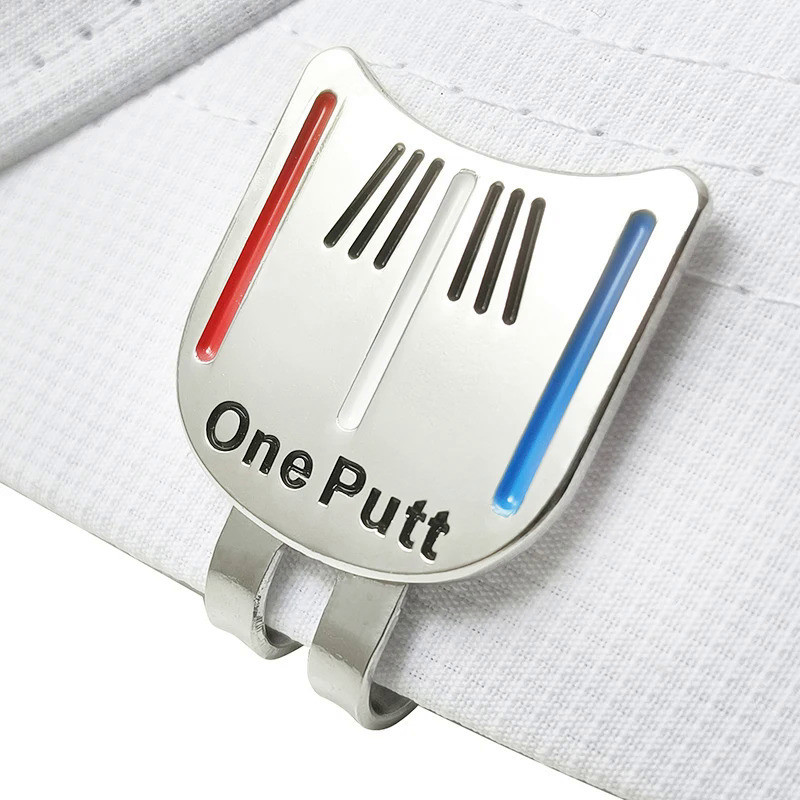 1pc One Putt Golf Ball Marker With Hat Clip Putting Alignment