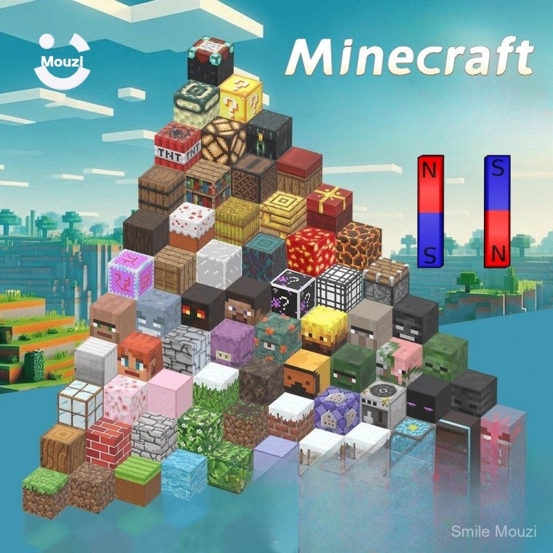บล็อกแม่เหล็ก, MC Minecraft, บล็อกแม่เหล็ก, แม่เหล็กแม่เหล็กแม่เหล็กที่ ...