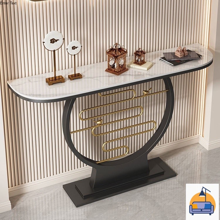 Nordic Marble Entryway Table,Wall Shelf