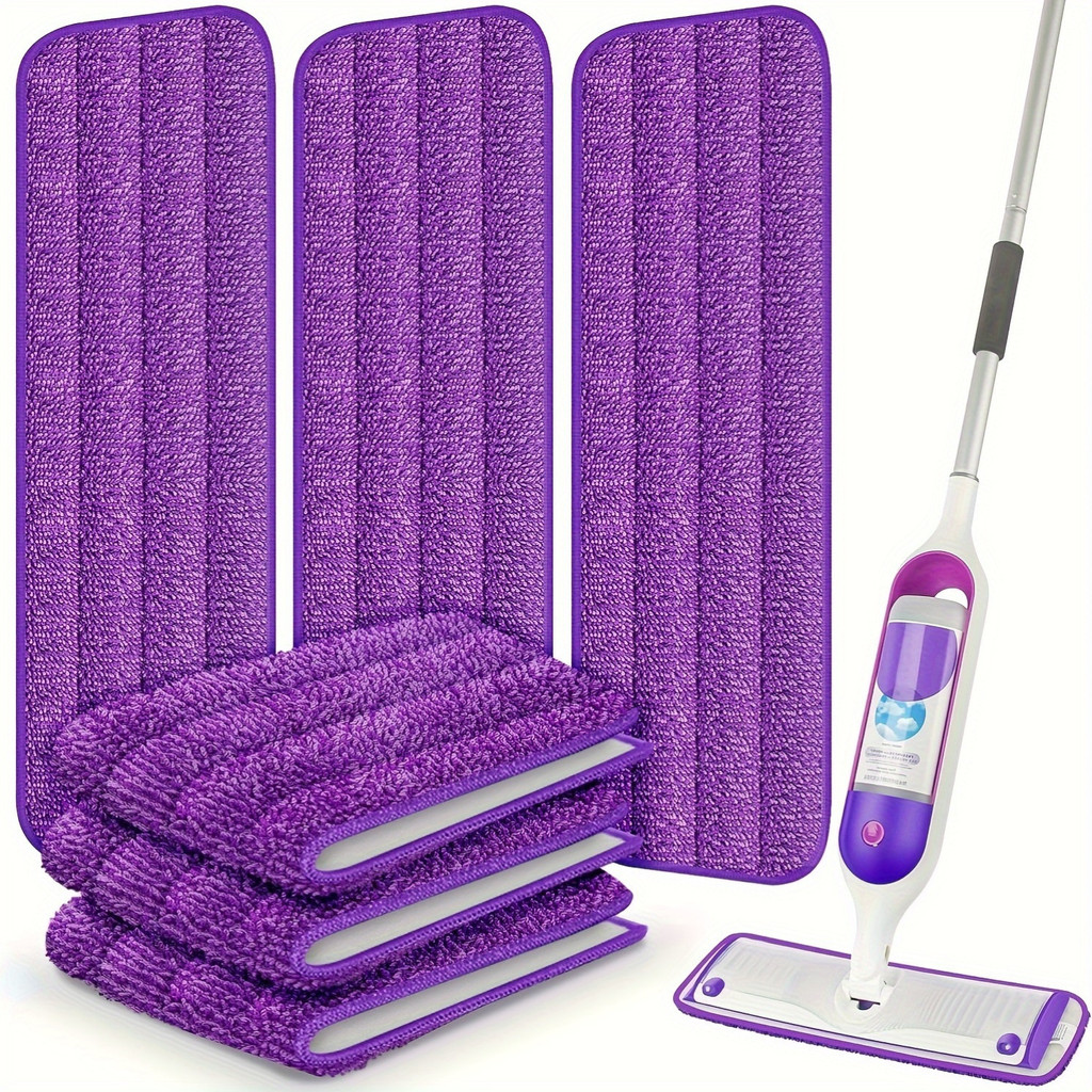3 PC Mop Pad ไมโครไฟเบอร์ Mop เปลี่ยนหัว Mop ผ้าเปียกแห้ง Dual-ใช้ ...