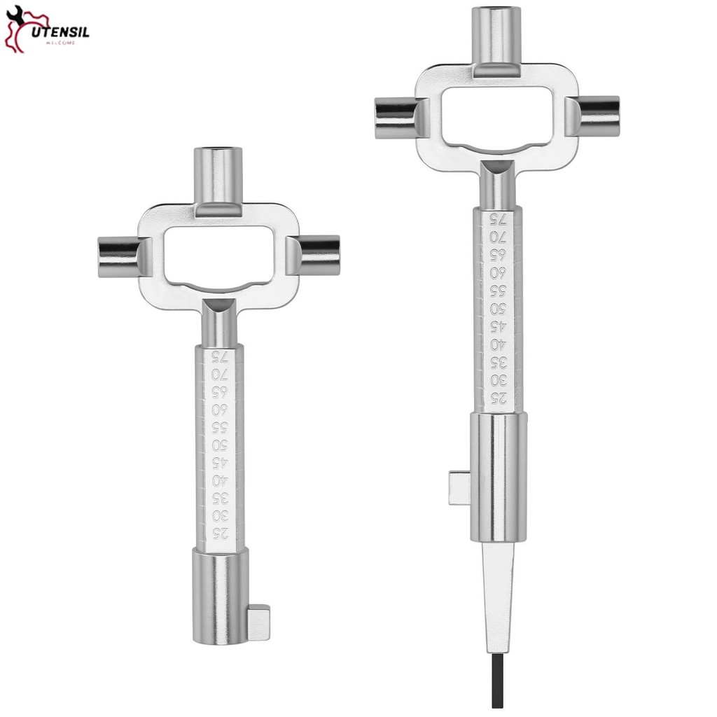 2 ชิ้น Universal Construction Key Steel Architect Key พร้อมวัดขนาด 1 ...