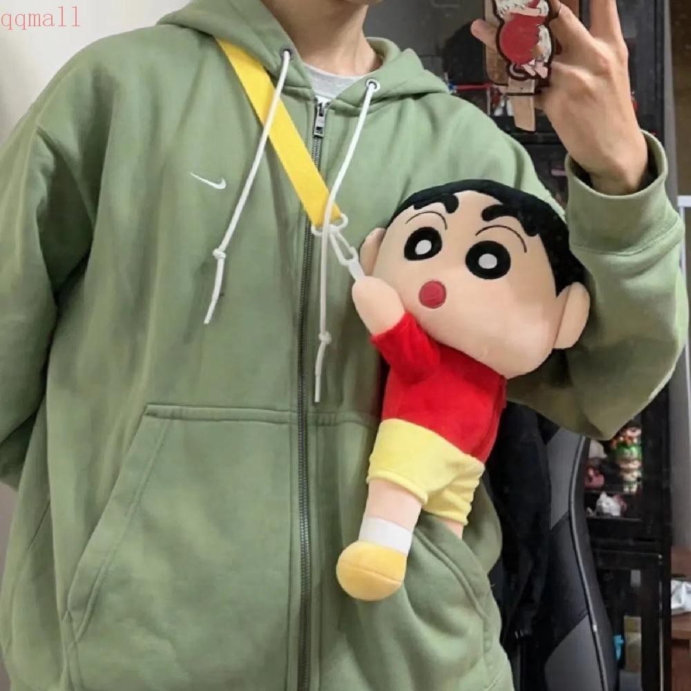 Qqmall กระเป๋าสะพายข้างเครยอนชินจัง, PP Cotton Anime Crayon Shin-chan ...