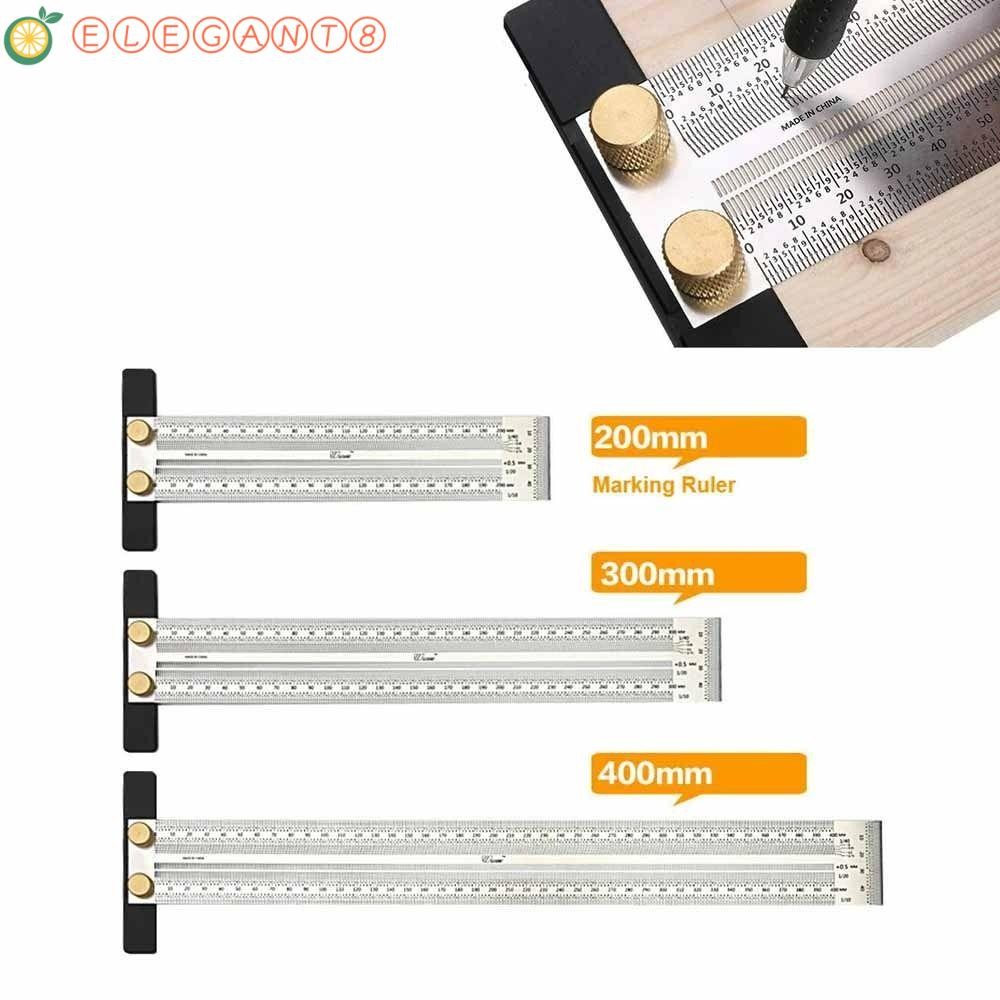 Aelegant T-Type Hole Ruler, High-Precision สแตนเลส Scribing Mark Line ...