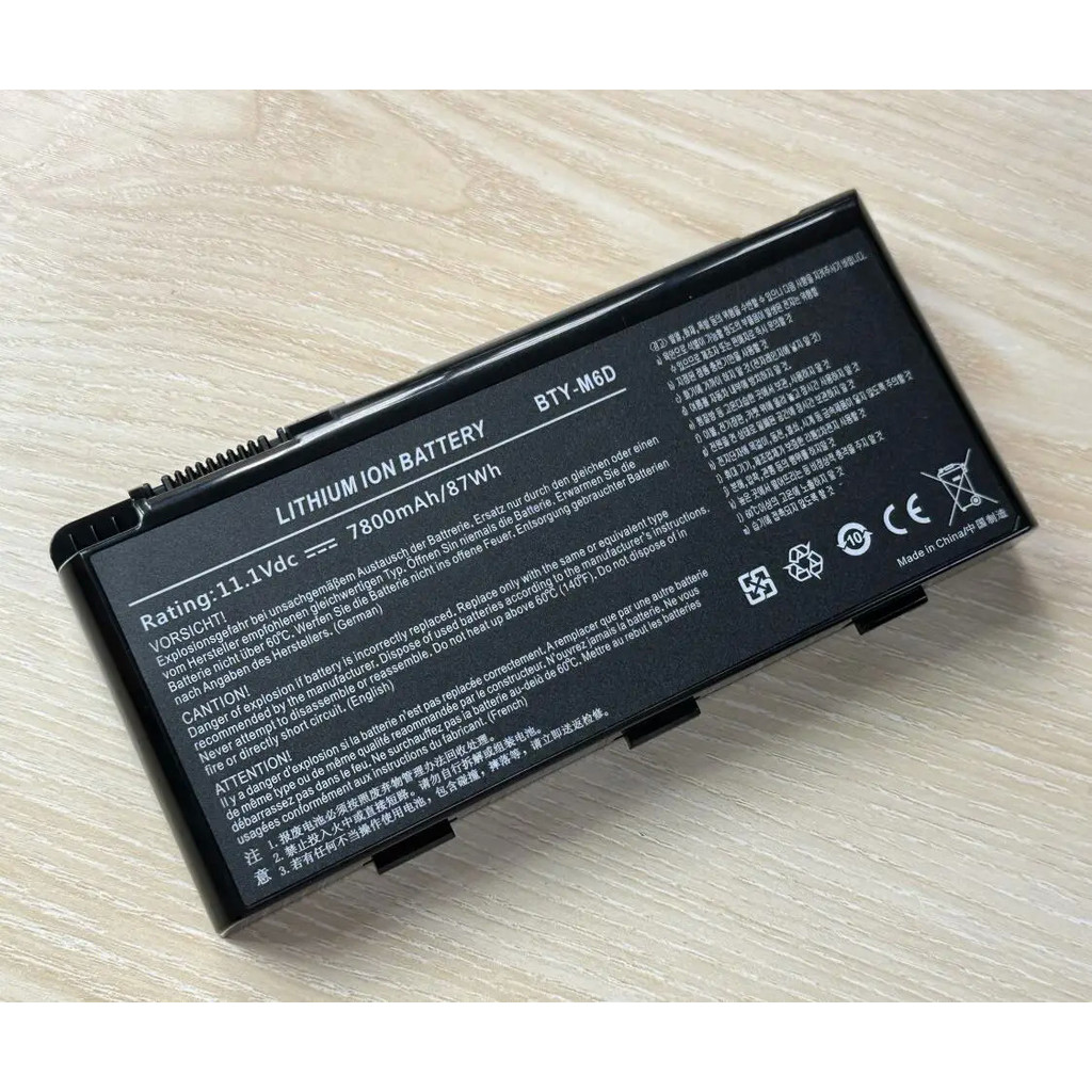 New BTY-M6D แล็ปท็อป Battery for MSI GT60 GT70 GX780R GX680 GX780 ...