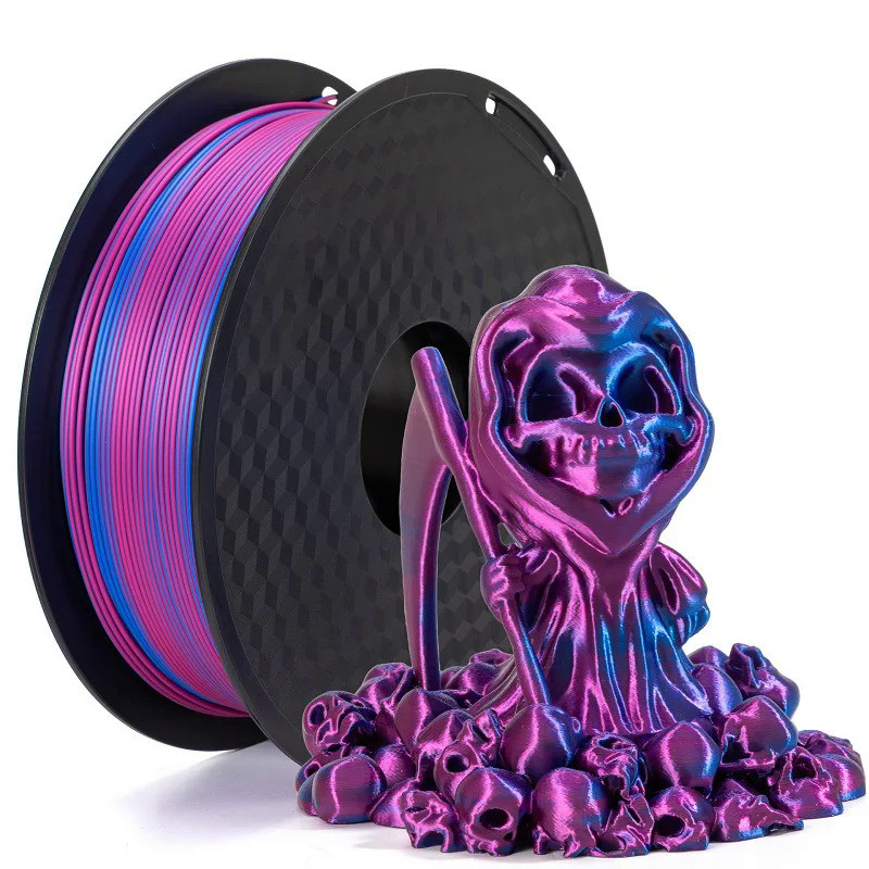 250G Dual Color Filament PLA 1kg 1.75mm 3D Printer Filament Silk Two ...