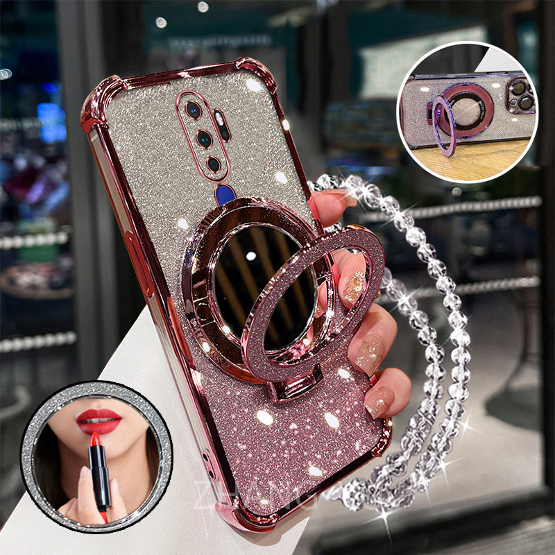 Shopee Oppo A5 2021 Back Cover Glass A5 2020 Mika Hp Oppo A5 2021 - Main Image