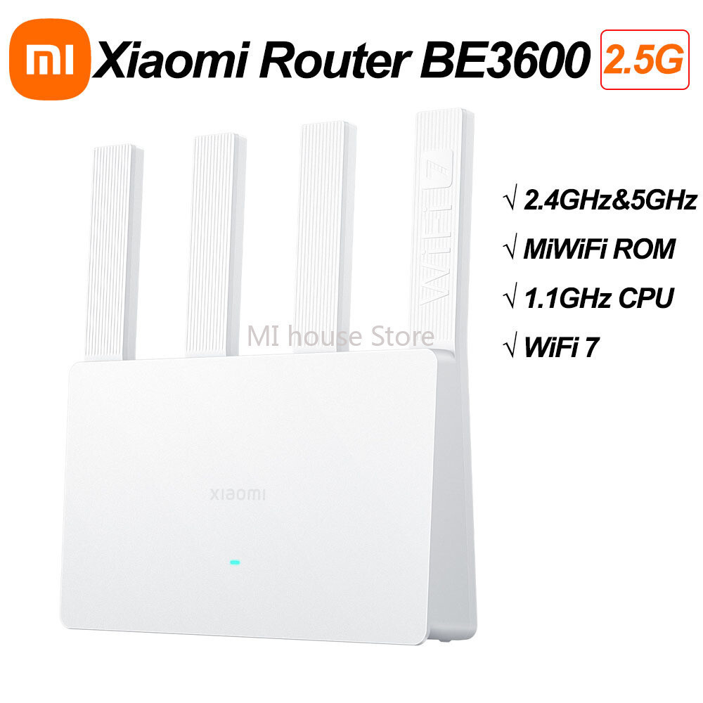 Xiaomi Mi Router BE3600 2.5G Wifi 7 สายเราเตอร์ 2.4GHz 5GHz Dual Band ...