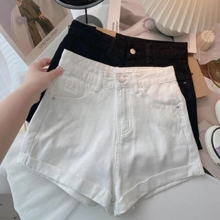 โปรโมชั่น Flash Sale : Vilaup - S-6XL Jean Shorts กางเกงยีนส์ ขาสั้น เอวสูง ไซส์พลัส ผู้หญิง