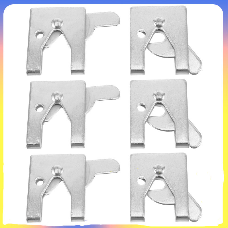 View of 6 ชิ้นสัตว์เลี้ยงกรงล็อคประตูสัตว์ Enclosure Dog Latch เหล็ก Crate ล็อค ...