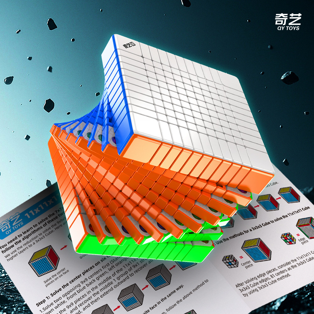 Qiyi 11x11 Magnetic Cube Core Magnetic High-end แม่เหล็ก 11x11x11 Cube ...