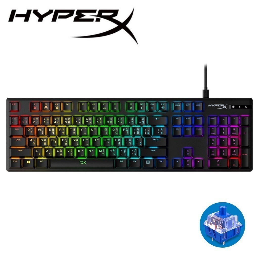 [TH Layout] HyperX Alloy Origins Mechanical Keyboard - Blue คีย์บอร์ด ...