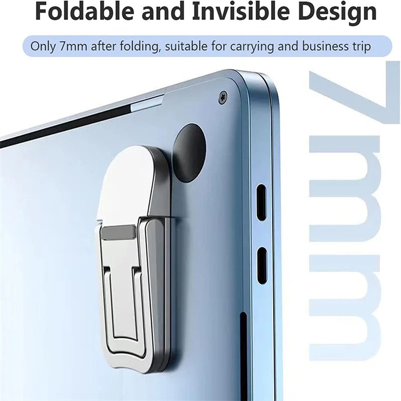 [NAY] 2 ชิ้นขาตั้งแล็ปท็อปมินิแบบพกพาผู้ถือพับ Nvisible แล็ปท็อป Riser ...