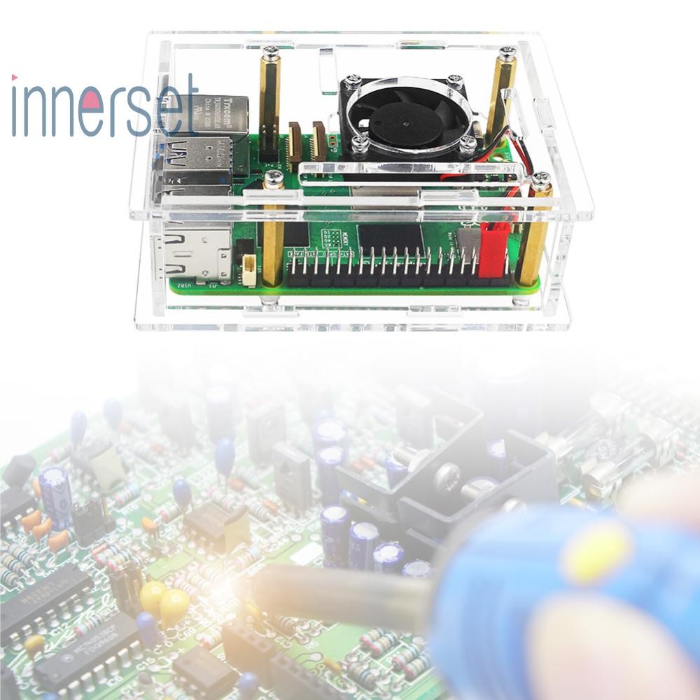 สําหรับ Raspberry Pi 5 อะคริลิคกรณีทองแดง/Aluminium ฮีทซิงค์ Enlosure ...