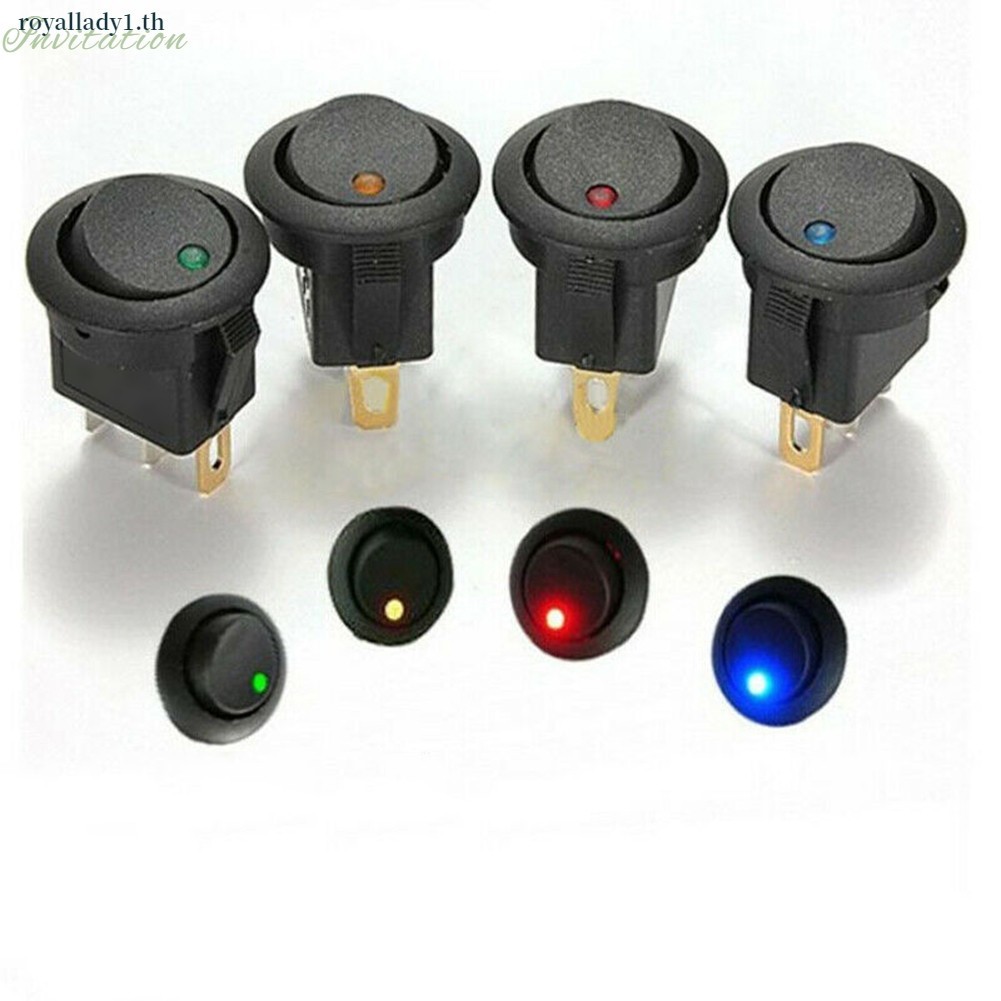 [ในสต็อก] 20a 12V DC Rocker switch ไฟ LED รถยนต์และเรือรอบสวิตช์เปิด ...