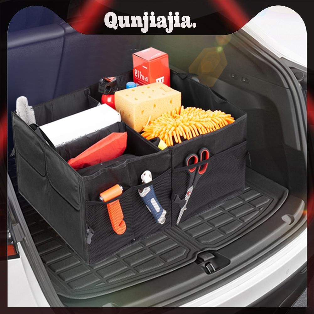กล่องเก็บของในรถยนต์ Multi-Compartments Car Trunk Organizer Auto Truck ...