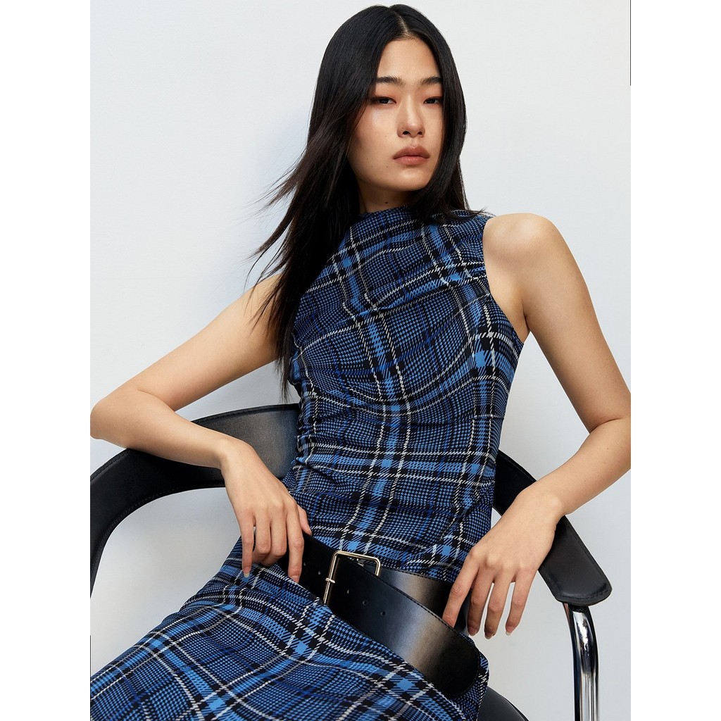 Pomelo Olive Strapless Ruched Mushroom Dress main image 0
