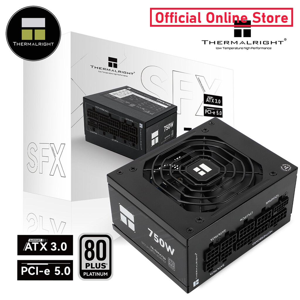 Thermalright TPFX750 SFX電源 80 platinum新品 Thermalright SFX Power Supply 750W 80 Plus Platinum Embossed Full