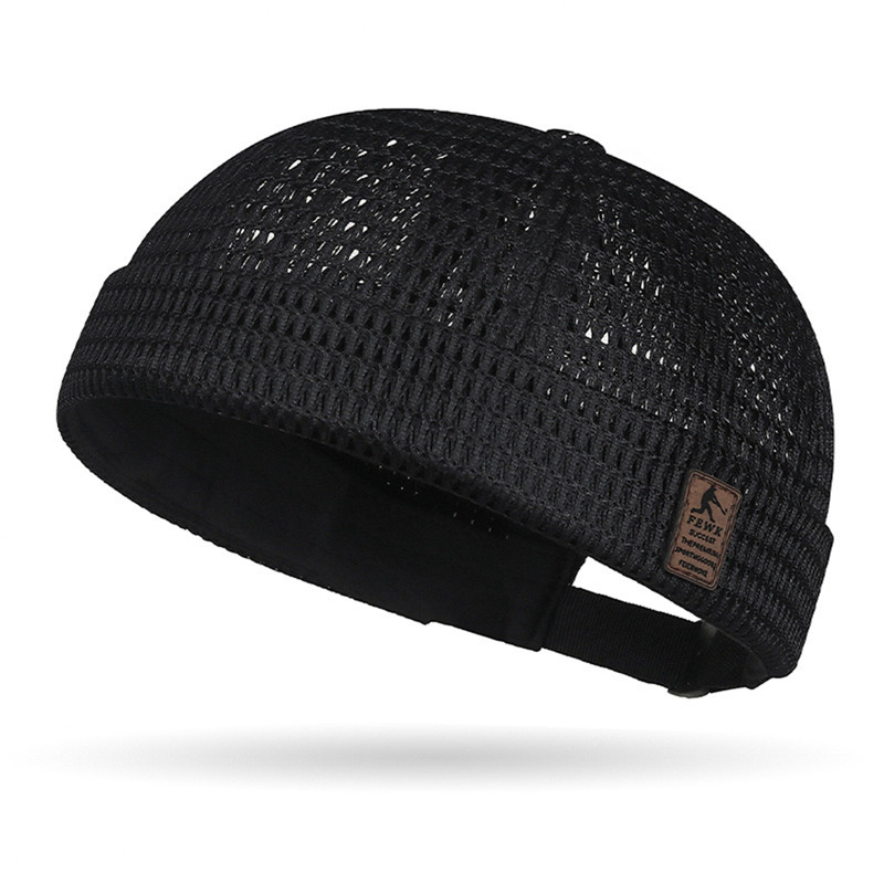 Moneyc Unisex ตาข่าย Beanies หมวก Docker หมวก Brimless หมวกกะลาสีหมวก ...