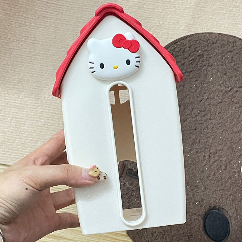 SETH Hello Kitty เดียวกันสไตล์กล่องกระดาษทิชชูบ้าน Sanrio KT Cat ...