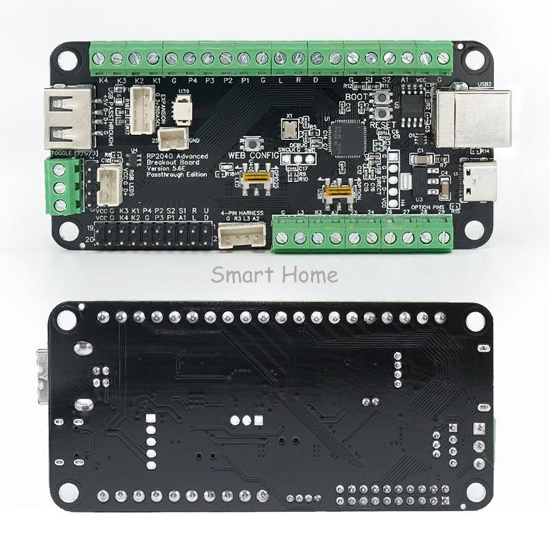 ขั้นสูง Breakout Board USB Passthrough Fighting Board GP2040 RP2040 PC ...