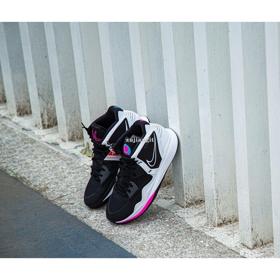 Nike Kyrie INFINITY EP XDR สีดําสีขาวสีชมพู Tai Chi รองเท้าบาสเก็ตบอล ...