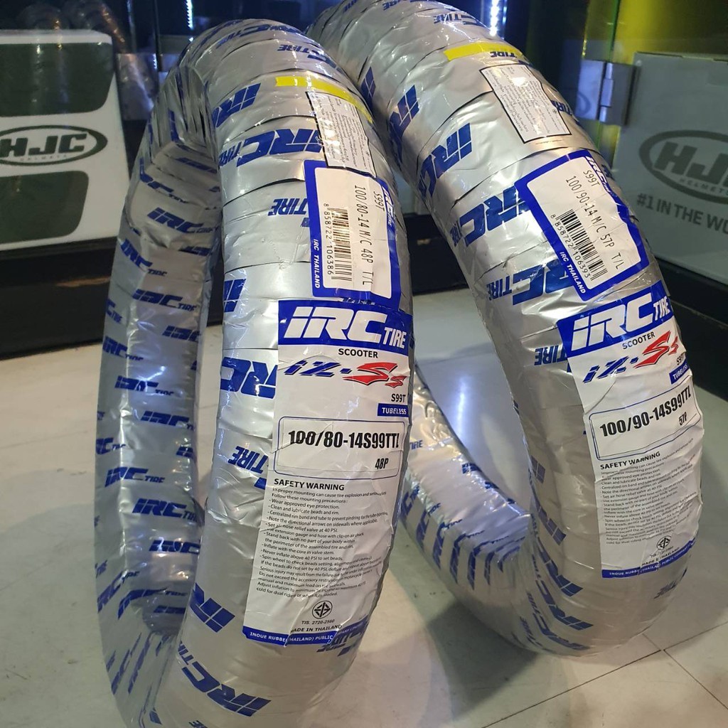 ยางลายใหม่ ยางนอก IRC IZ-Ss ลาย S99T M/C TL ขอบ 13,14,15 Scooter Sport ...