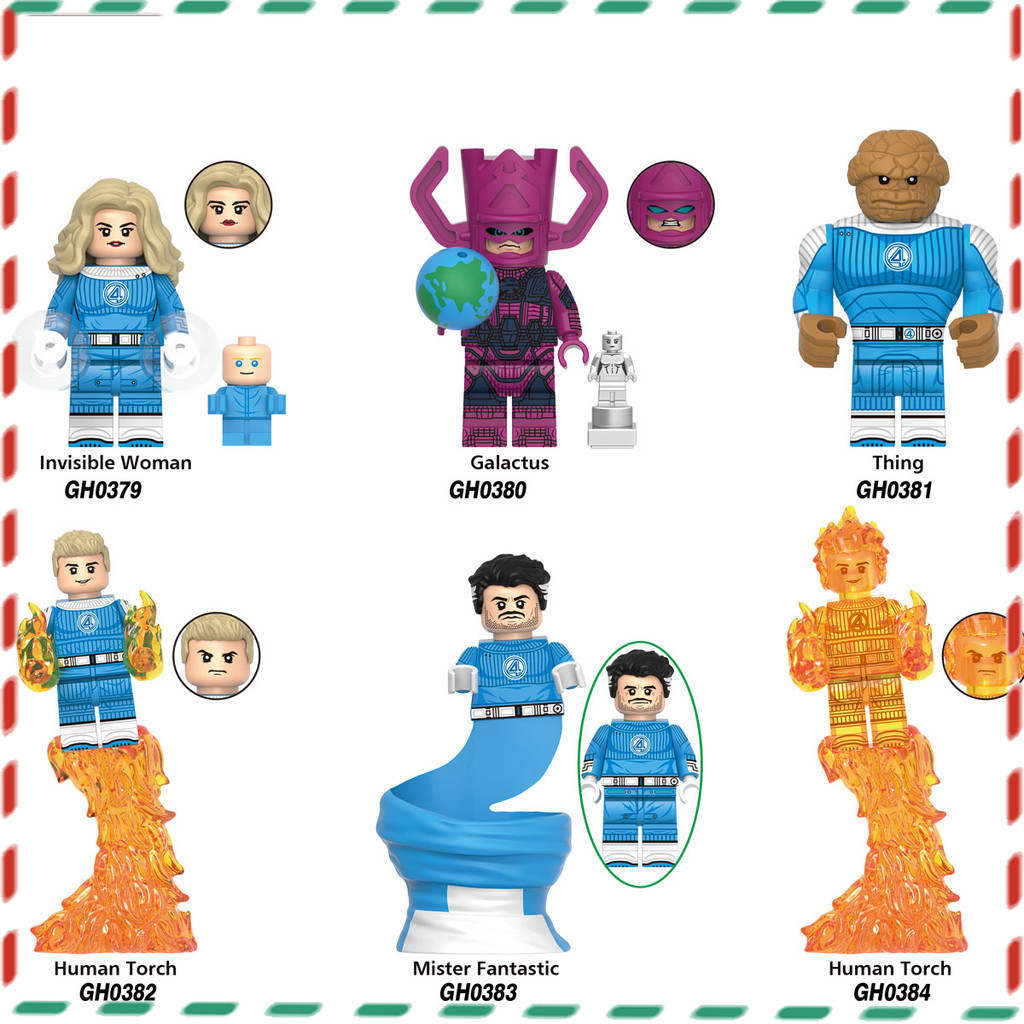 ของเล่นอนุภาคขนาดเล็ก Movie Series Building Blocks Marvel Fantastic ...