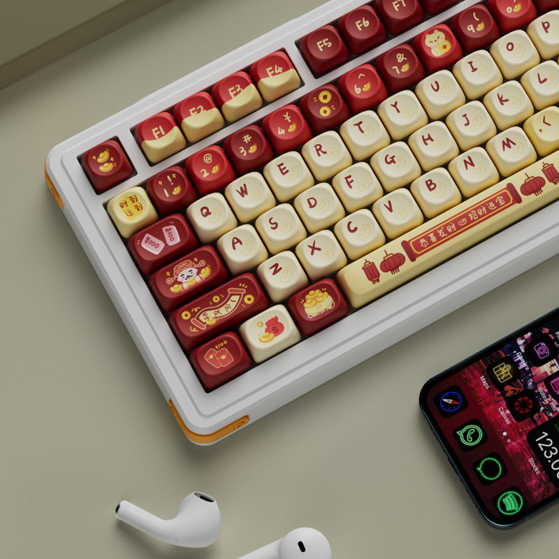 เทพเจ้าแห่งความมั่งคั่งข้อความเหมือนกับโปรไฟล์ OQO PBT Dye-Sub Key Cap ...