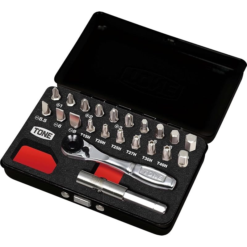 TONE Bit Ratchet Set BRS20MBK Bit Insert & 6.35mm (1/4