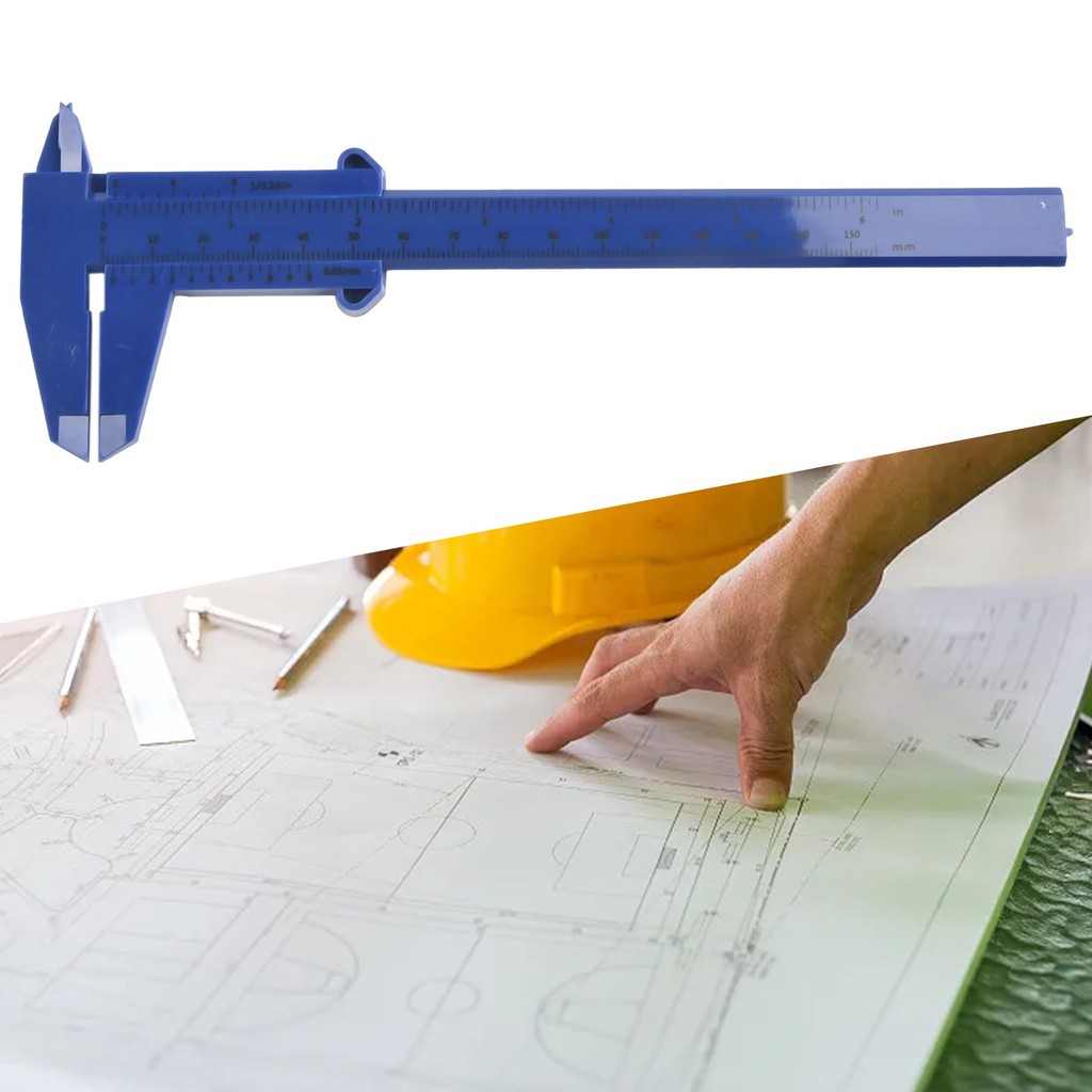 0-150 มม.Vernier Calipers Double Rule Scale พลาสติกความลึกความสูงวัด ...